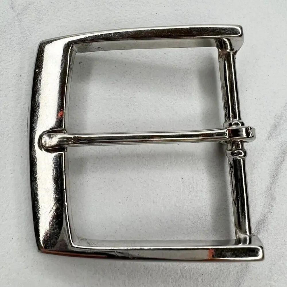 Silver Tone Simple Basic Belt Buckle